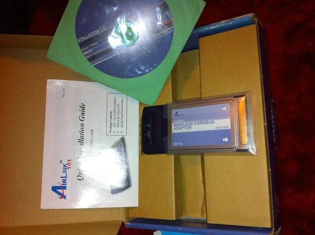 Alt view image 4 of 4 - AIRLINK 101 AWLC3028 802.11g Wireless Cardbus Adapter