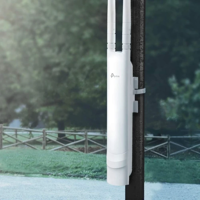 Alt view image 4 of 5 - TP-Link EAP110 Outdoor Access Point Outdoor Wi-Fi N300 MBps, 1 10/100 MBps LAN, White