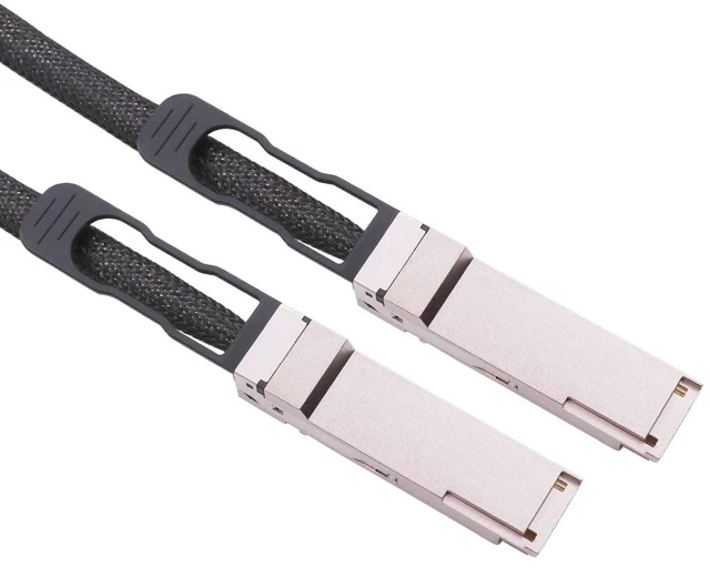 Alt view image 3 of 7 - 400GbE QSFP112 DAC PAM4 0.5m(1.67ft) Ethernet Direct-Attach Clustering Copper Cable, Ideal for NVIDIA DGX Spark/ASUS Ascent GX10 AI Supercomputer Interconnection