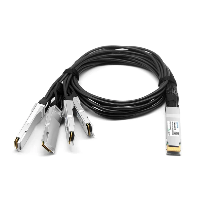 Alt view image 2 of 4 - 400G QSFP-DD to 4x100G QSFP56 Breakout DAC Cable, 28AWG, 2m