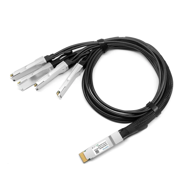 Alt view image 3 of 4 - 400G QSFP-DD to 4x100G QSFP56 Breakout DAC Cable, 28AWG, 2m