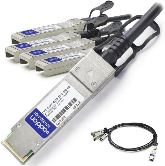 Main image of ADD-ON-COMPUTER PERIPHERALS 2M Dell Comp Qsfp/4Xsfp+ Taa Dac