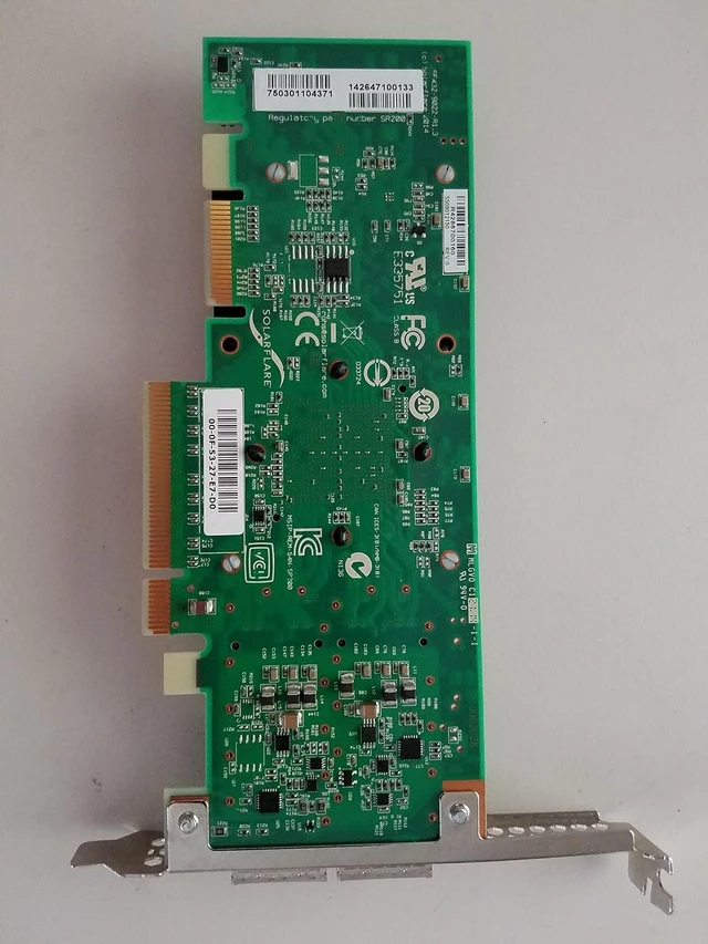 Alt view image 2 of 2 - Solarflare Communications Inc Flareon SFN7042Q Dual-Port 40GbE QSFP+ PCIe 3.0 Server I/O Adapter SFN7042Q-PXE