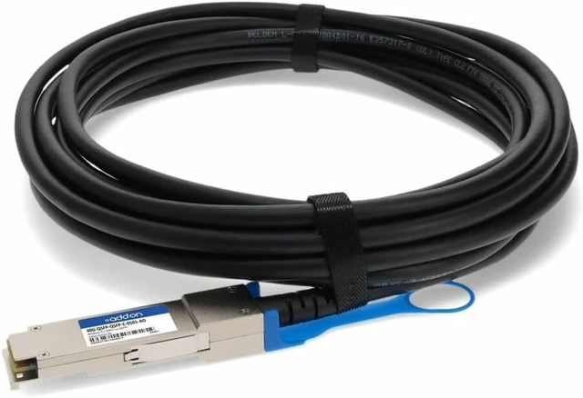 Alt view image 2 of 5 - Addon 40G-QSFP-QSFP-C-0501-AO 5M 40GBASE-CU QSFP+ Active DAC Cable for Brocade 100% Compatible