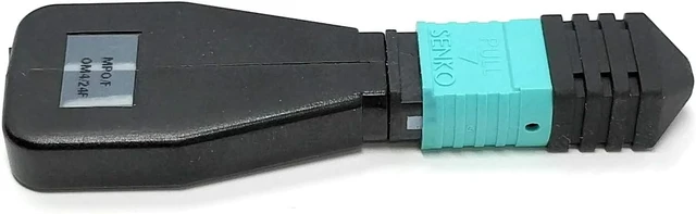 Alt view image 4 of 5 - RiteAV - MPO/MTP Loopback Adapter - Multimode OM4 50/125 24 Fiber MPO Female