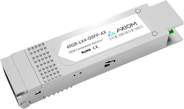 Main image of Axiom Memory - 40GB-LX4-QSFP-AX - Axiom Extreme QSFP+ Module - for Data Networking, Optical Network - 1 x LC 40GBase-LX4 Network - Optical Fiber - Single-Mode, Multi-Mode - 40 Gigabit Ethernet -