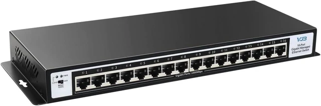 Main image of VJB 16 Port Gigabit Ethernet Easy Smart Managed Switch