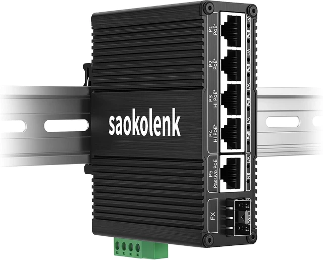 Main image of Industrial 6 Ports Gigabit Ethernet POE++ Switch Solar Switch