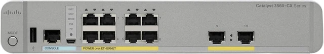 Main image of Catalyst WS-C3560CX-8PT-S 8-Port Gigabit Ethernet PoE+ Layer 3 Managed Switch (New Sealed)