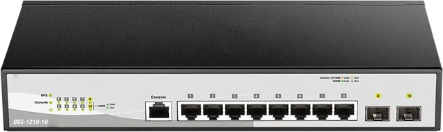 Main image of DGS-1210-10P Gigabit Smart Managed PoE+ Network Switch (New Sealed)