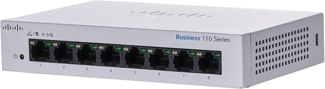 Main image of CBS110-8T-D-NA Business 8-Port Gigabit Ethernet Plug-and-Play Energy Efficient Unmanaged Switch (New Sealed)