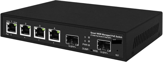 Alt view image 4 of 7 - 4 Ports 2.5Gps Web Managed Switch