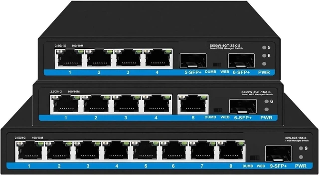 Main image of 4/5/8 Ports 2.5G Network Switch Web Managed Size(Non POE 8GT-1SX)