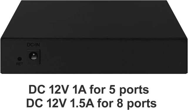 Alt view image 6 of 6 - 4/5/8 Ports 2.5G Network Switch Web Managed Size(Non POE 8GT-1SX)