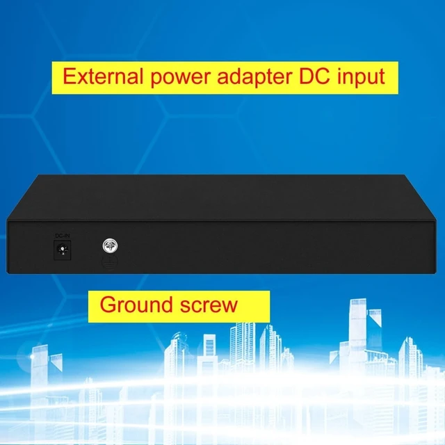 Alt view image 5 of 6 - Multi-gigabit 8 Ports 2.5Gbe POE Switch(with 120w Adapter)