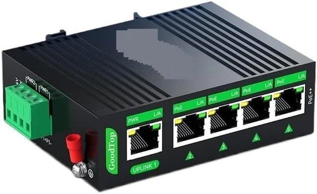 Main image of Industrial POE Switch 5 Port Gigabit Switch