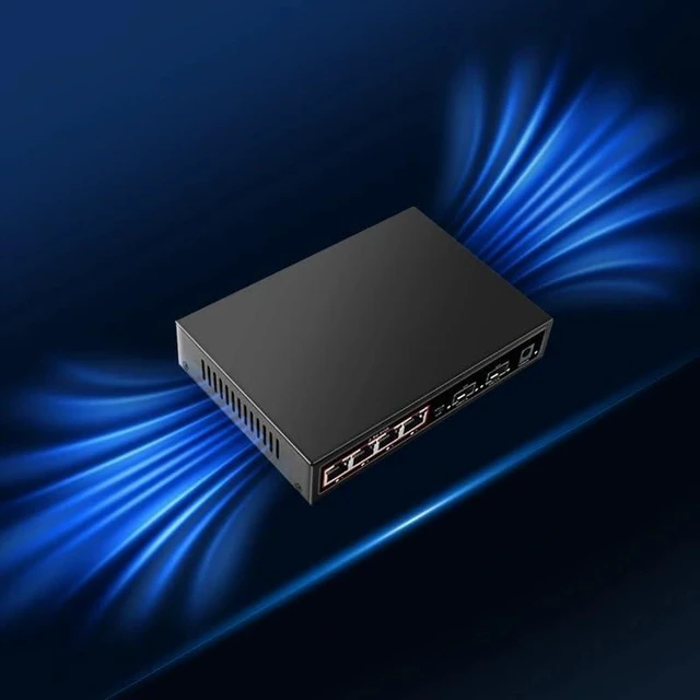 Alt view image 4 of 6 - POE RJ45 Ethernet Switch 2.5Gbe 10G SFP+ Multi-gig Network Switch(4Port)