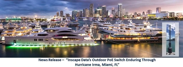 Alt view image 7 of 7 - Inscape Data High-Power Outdoor IP68 Contractor-Grade PoE Switch, LPS940RF-300-T1P, 6-Port 802.3bt, 4X PoE Ports, 1x RJ45 & 1x SFP Uplink, 300W