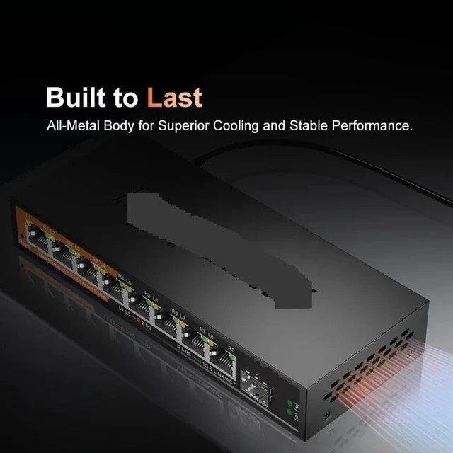Alt view image 4 of 4 - KP-9000-9XHML-X 2.5Gb Managed Switch with 8-Port 2.5Gb Ethernet