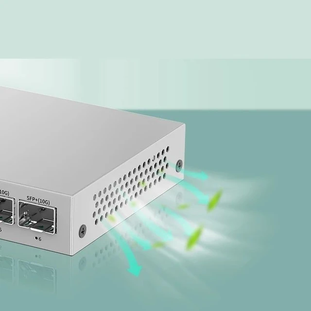 Alt view image 5 of 5 - 2.5GbE Managed Switch 4 Port 2500M Network 10G SFP+Slot Web Managed