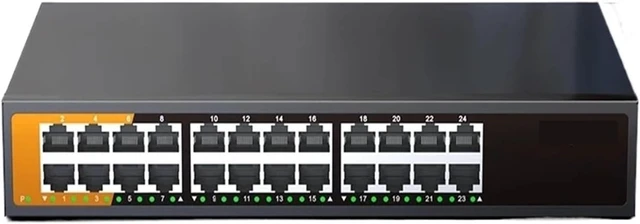 Alt view image 2 of 4 - 1 PCS 24-Port Gigabit Ethernet Switch, unmanaged, -and-Play(Switch with US Plug)