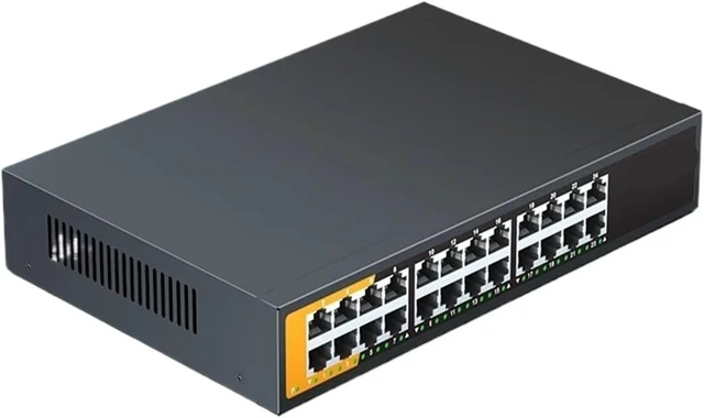 Alt view image 4 of 4 - 1 PCS 24-Port Gigabit Ethernet Switch, unmanaged, -and-Play(Switch with US Plug)