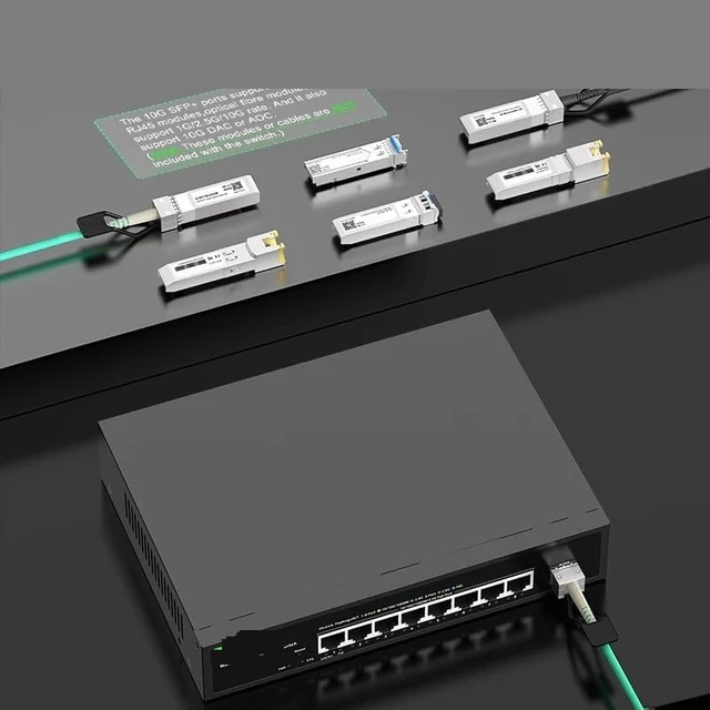 Alt view image 5 of 5 - 2.5G Web Managed PoE Switch 8 Port 2.5GBASE-T
