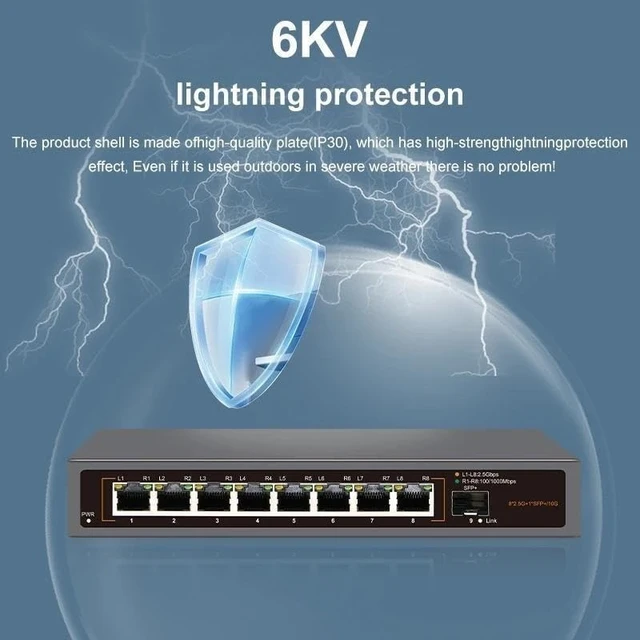 Alt view image 3 of 5 - 2.5GbE Network Switch 4 Port 2.5G RJ45