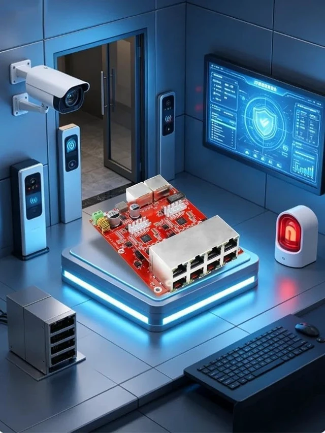 Alt view image 5 of 6 - Industrial 8-Port Gigabit Switch Module for Engineering Network Port(403020046)