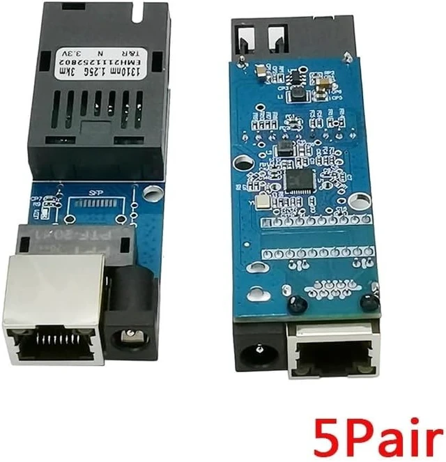 Alt view image 2 of 5 - Gigabit Mini10/100/1000Mbps Fiber Optical Ethernet Switch 1SFP1E 1F1E(5pair SC PCBA)