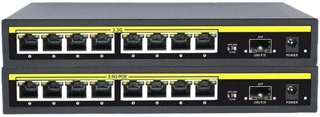 Main image of 2.5G Ultra-Fast PoE Switch with 8 Ports + 2×10G SFP Plug & Play(8 Ports None POE)