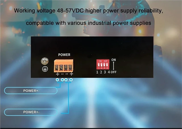 Alt view image 7 of 7 - 10/100/1000Base-T DIN IP40 Outdoor Network Switch(8POE 2RJ45 1SFP)