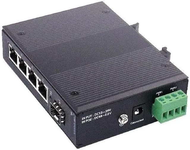 Alt view image 3 of 4 - Industrial 5 Port 100M Fiber Switch