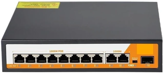 Alt view image 5 of 6 - 11-Port Gigabit Ethernet Switch with for 802.3af/at Plug and Play
