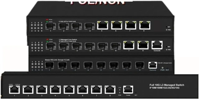 Main image of 10Gbe Layer 3 Managed Switch 8-Port Full 10G Ethernet(6SX-2XGT-L3)