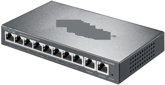 Alt view image 2 of 3 - PoE Switch 8-Port Gigabit PoE+2 Gigabitk 10-Port 1000M Switch TL-SG2210LP