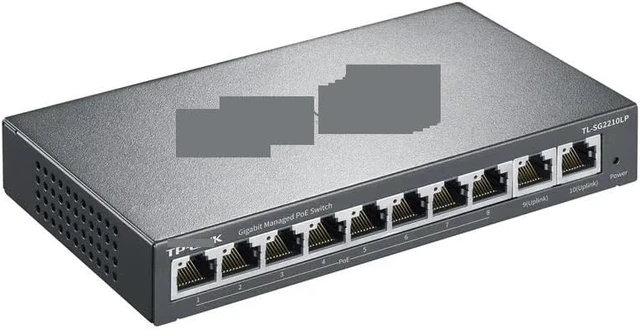 Alt view image 3 of 3 - PoE Switch 8-Port Gigabit PoE+2 Gigabitk 10-Port 1000M Switch TL-SG2210LP