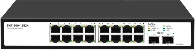 Main image of SKS1200-16E2X Unmanaged Switch Ethernet 16*2.5G RJ45 2*10G SFP