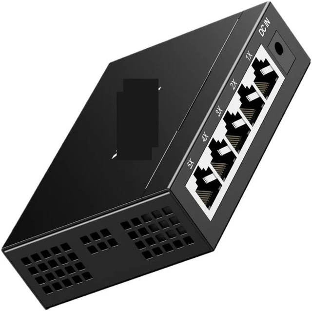 Alt view image 5 of 5 - 5 Port Gigabit Switch Desktop Ethernet Splitter Home Network(5 pcs)