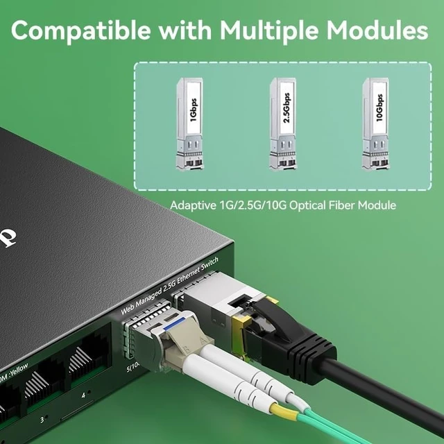 Alt view image 4 of 5 - 6 Port 2.5Gb Web Managed Switch