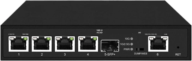Main image of 4 Ports 2.5Gps Web Managed Switch 2.5G POE Switch with 10Gps Uplink Layer2 Switching 2*10Gps Sfp(4 RJ45 and 1 TS)