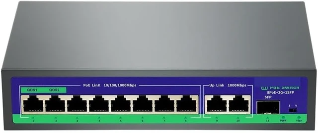 Main image of 8 Port POE Switch Active 48V Supply Ethernet 100/1000Mbps Nerwork Switch(Hi-G0821GB-C)