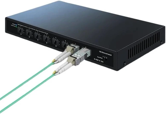 Alt view image 3 of 5 - 10Gbe SFP+ Ethernet Switch 8 Port 10000Mbps Optical SFP+ Network Switch