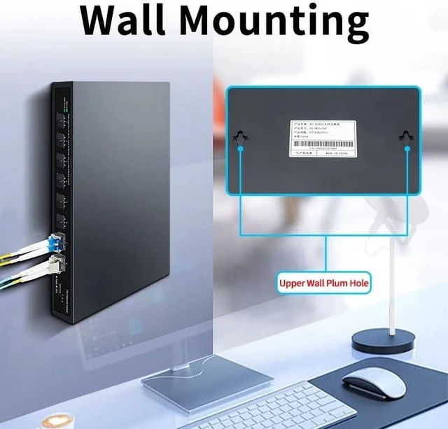 Alt view image 5 of 5 - 10Gbe SFP+ Ethernet Switch 8 Port 10000Mbps Optical SFP+ Network Switch