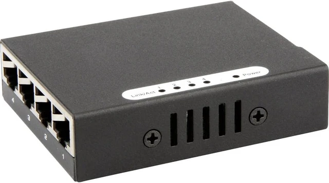 Alt view image 2 of 4 - RENKFORCE Network Switch RF-4270245 4 Ports 1 GBit/s USB Power Supply