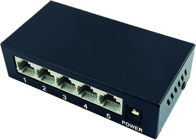 Main image of 5/8 Port Gigabit Ethernet Switch 1000BASE-T Network Switcher Plug and Play(5ports)