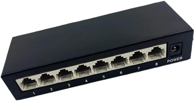 Alt view image 6 of 6 - 5/8 Port Gigabit Ethernet Switch 1000BASE-T Network Switcher Plug and Play(5ports)