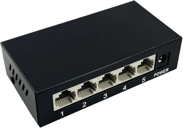 Alt view image 4 of 6 - 5/8 Port Gigabit Ethernet Switch 1000BASE-T Network Switcher Plug and Play(5ports)