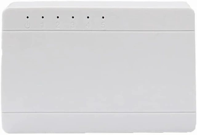 Alt view image 5 of 5 - 5 Port Gigabit Ethernet Switch - 100/1000Mbps Desktop Network Switch, Plug & Play,(1000Mbps)