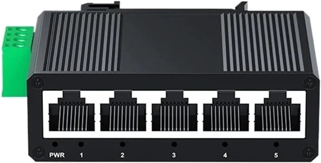 Main image of 1 PCS 5-Port Gigabit Industrial Switch 1000Mbps Mini Network Ethernet